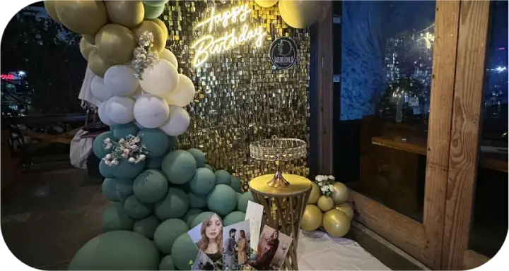 image shown of birthday celebration